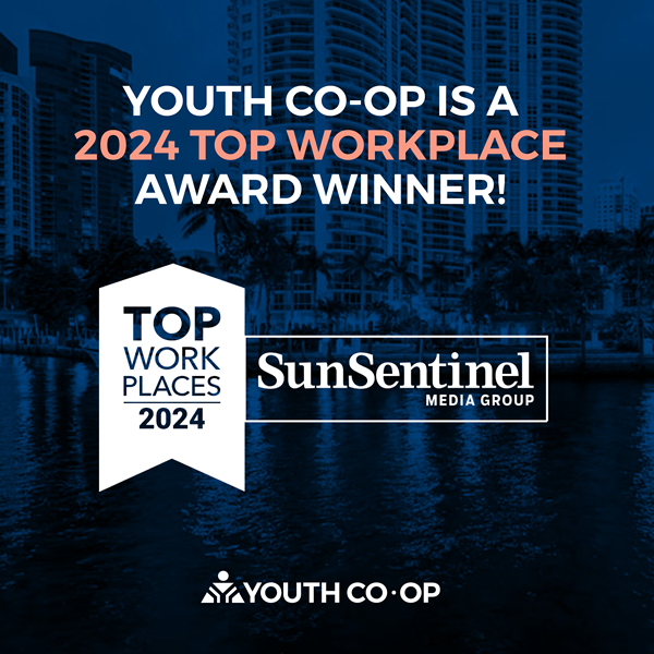 SUN SENTINEL NAMES YOUTH CO-OP A WINNER OF THE SOUTH FLORIDA TOP WORKPLACES 2024 AWARD